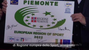 Concluso il percorso di candidatura del Piemonte a “Regione Europea dello Sport 2022”