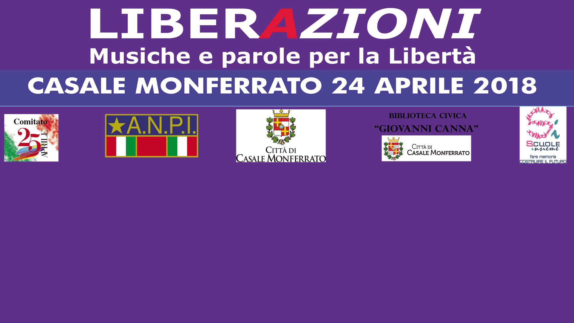 LiberAzioni 2018: il 24 aprile targhe per i partigiani