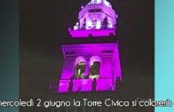 Casale M.onferrato: mercoledì 2 giugno la Torre Civica si colorerà di lilla
