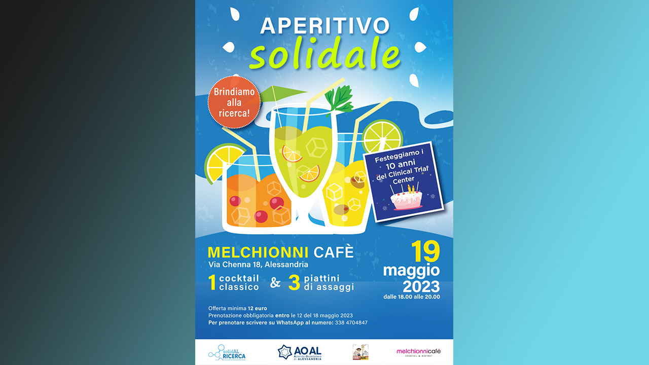 Alessandria. Clinical Trial Center: si festeggiano i 10 anni di attività. Venerdì 19 maggio convegno nazionale e aperitivo solidale