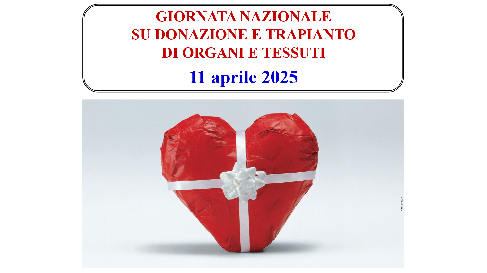 Casale: giornata nazionale su donazione e trapianto di organi e tessuti