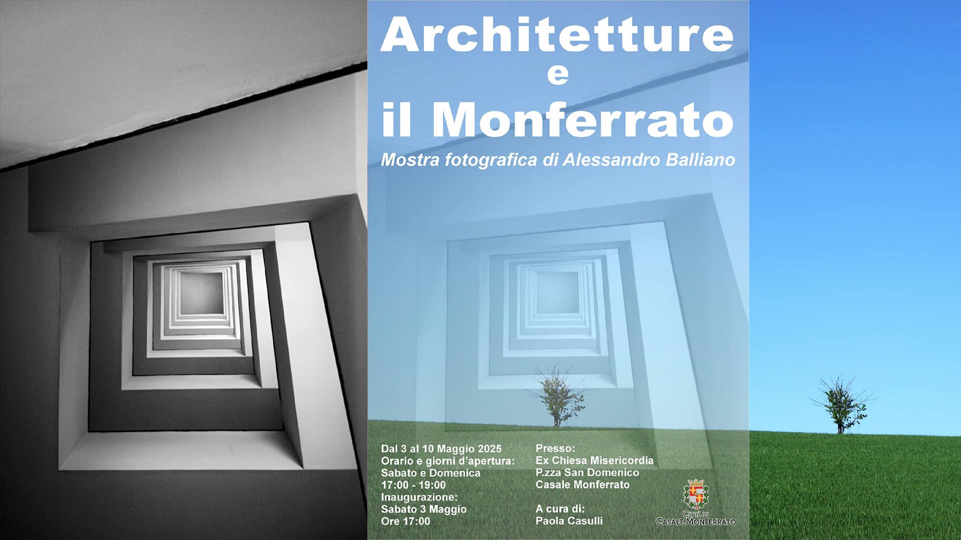 Casale Monferrato: “Architetture e Monferrato”, mostra fotografica di Alessandro Balliano