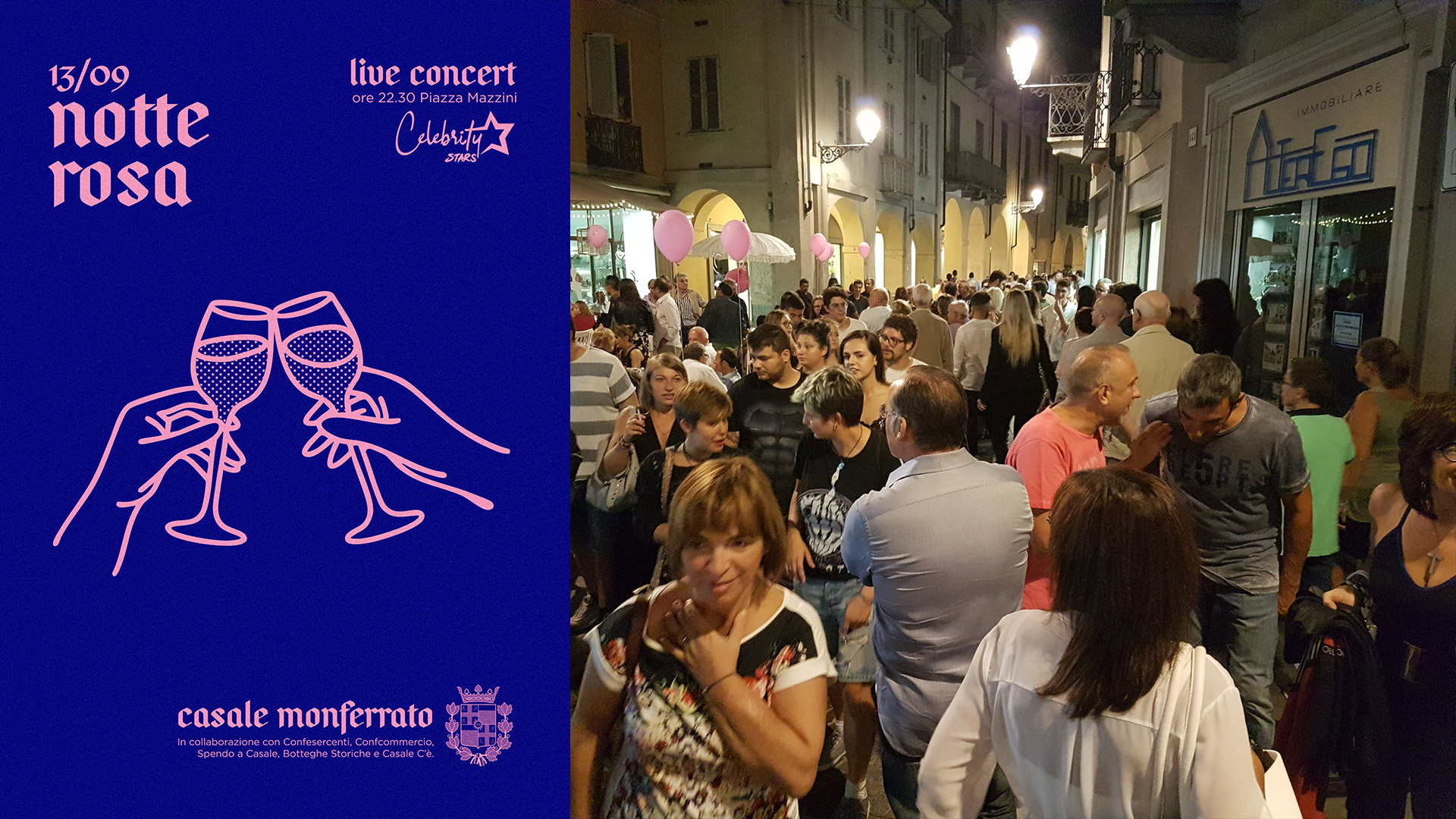 Casale Monferrato: sabato 13 settembre la Notte Rosa 2025