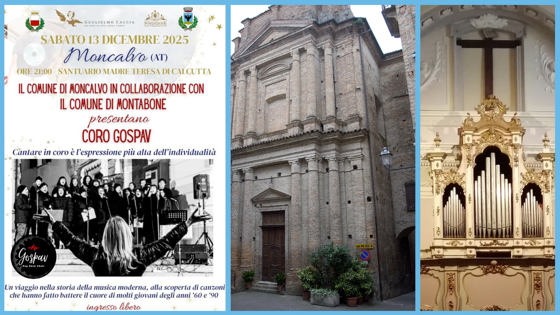 Moncalvo: concerto del coro Gospav al Santuario di Madre Teresa di Calcutta