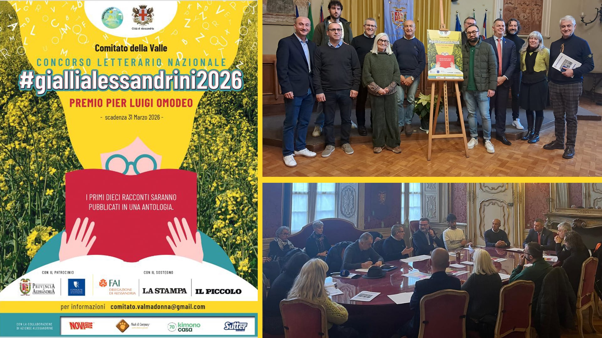 Alessandria:  al via il concorso letterario “Gialli Alessandrini 2026”