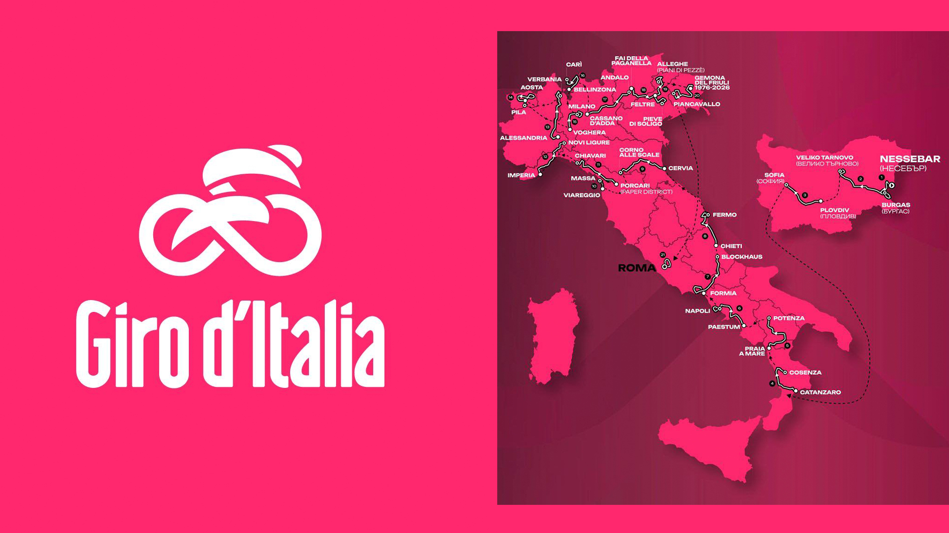 La tredicesima tappa del Giro d’Italia 2026 partirà da Alessandria
