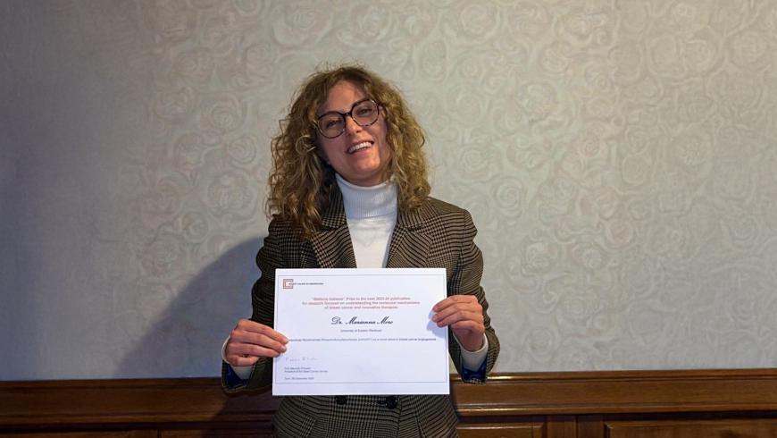 Premiata a Torino la ricerca dell’Università del Piemonte Orientale sul tumore al seno