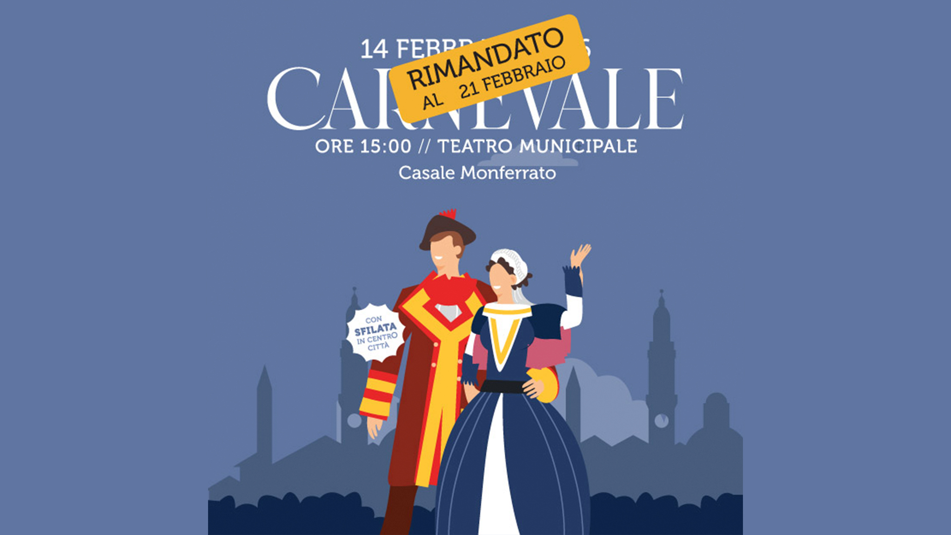 Casale Monferrato. Carnevale 2026: rinviata la sfilata Casale Monferrato. Carnevale 2026: rinviata la sfilata