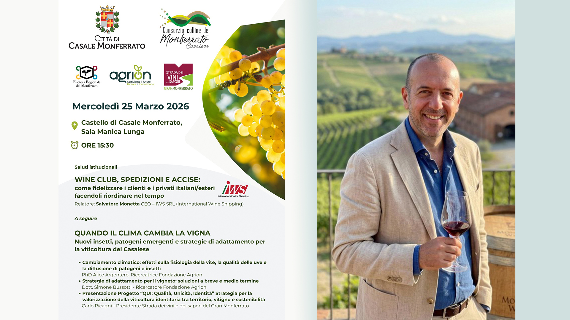 Casale M.to: Il futuro della viticoltura tra mercati globali e sfide climatiche