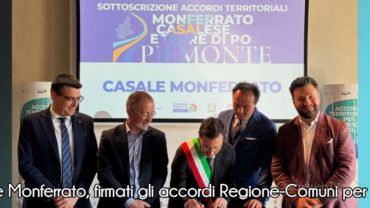 Casale Monferrato, firmati gli accordi Regione-Comuni per 12,6 milioni di euro
