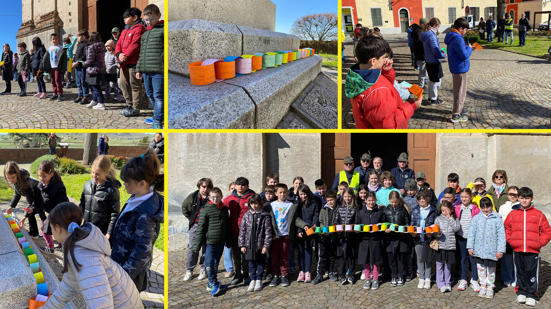 San Giorgio Monferrato, la “Staffetta della Memoria” con i bambini della Scuola Primaria.