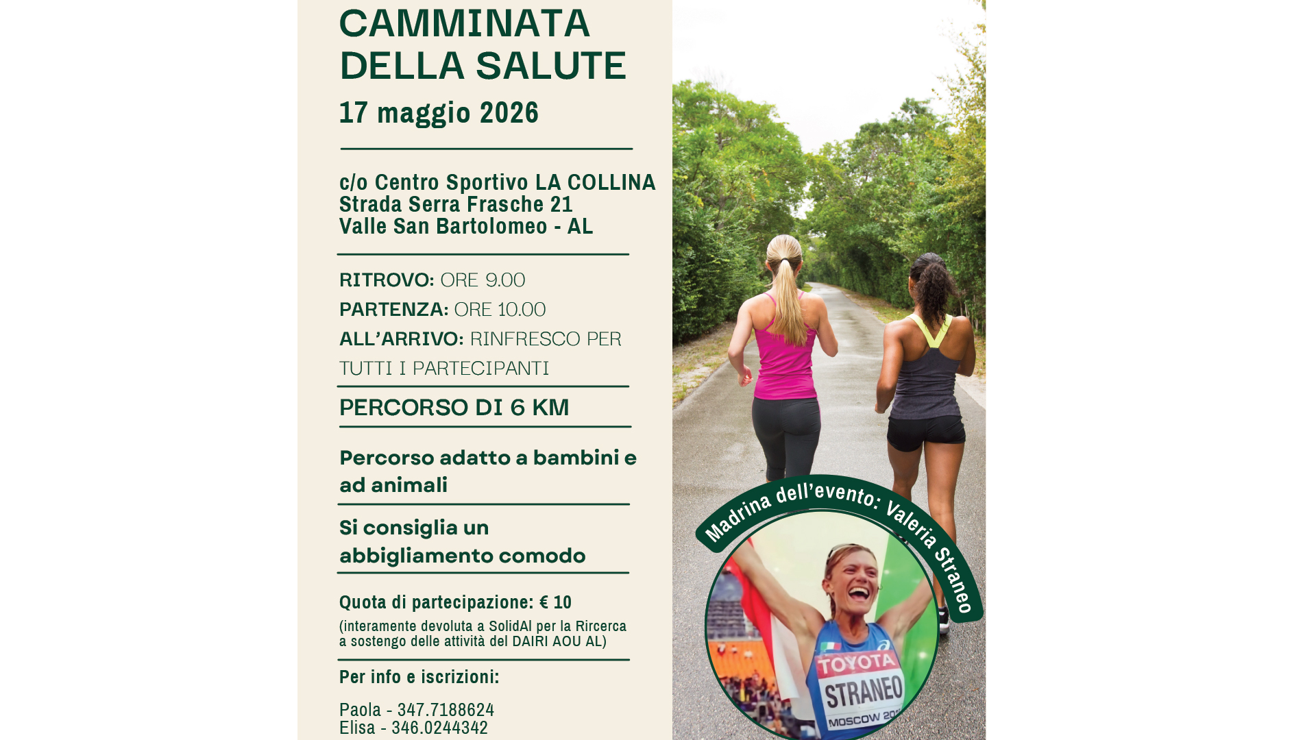 Alessandria: Domenica 17 maggio la Camminata della Salute sostiene la ricerca