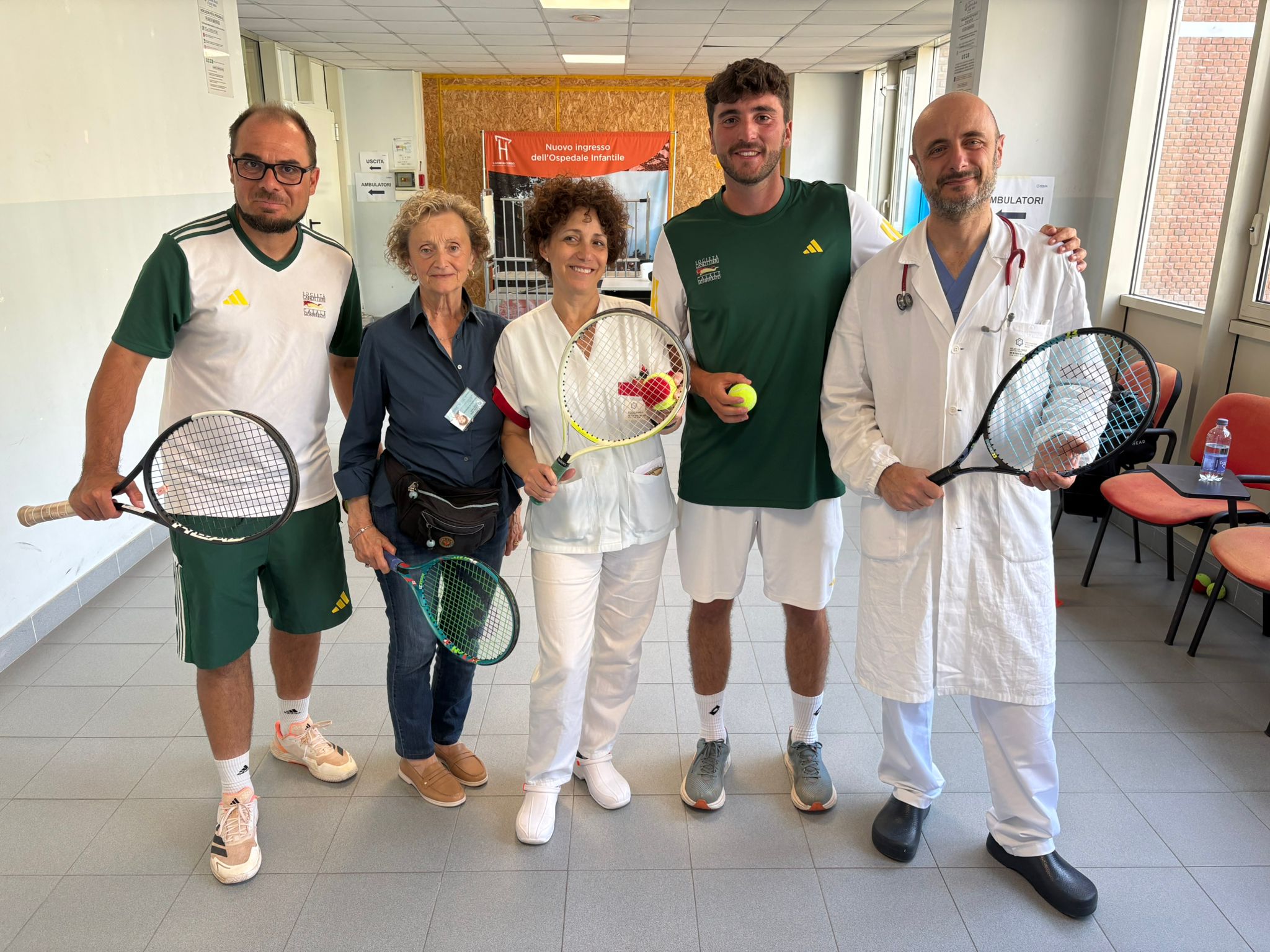 Alessandria: con Canottieri Casale il tennis entra all’Ospedale Infantile
