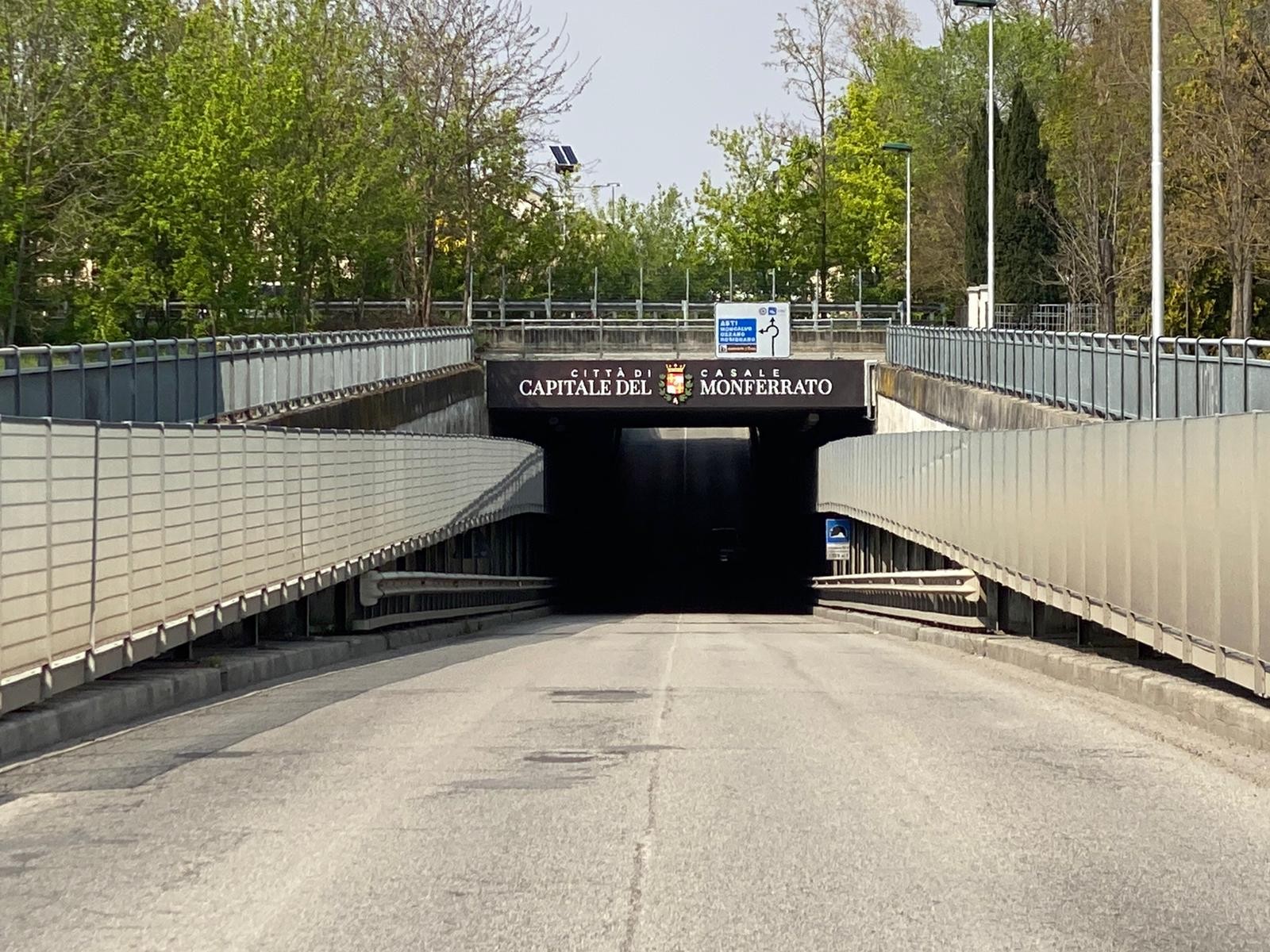 Casale Monferrato: chiusura temporanea del sottopasso del Valentino