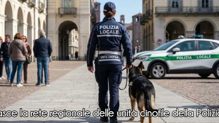 Piemonte, nasce la rete regionale delle unità cinofile della Polizia locale
