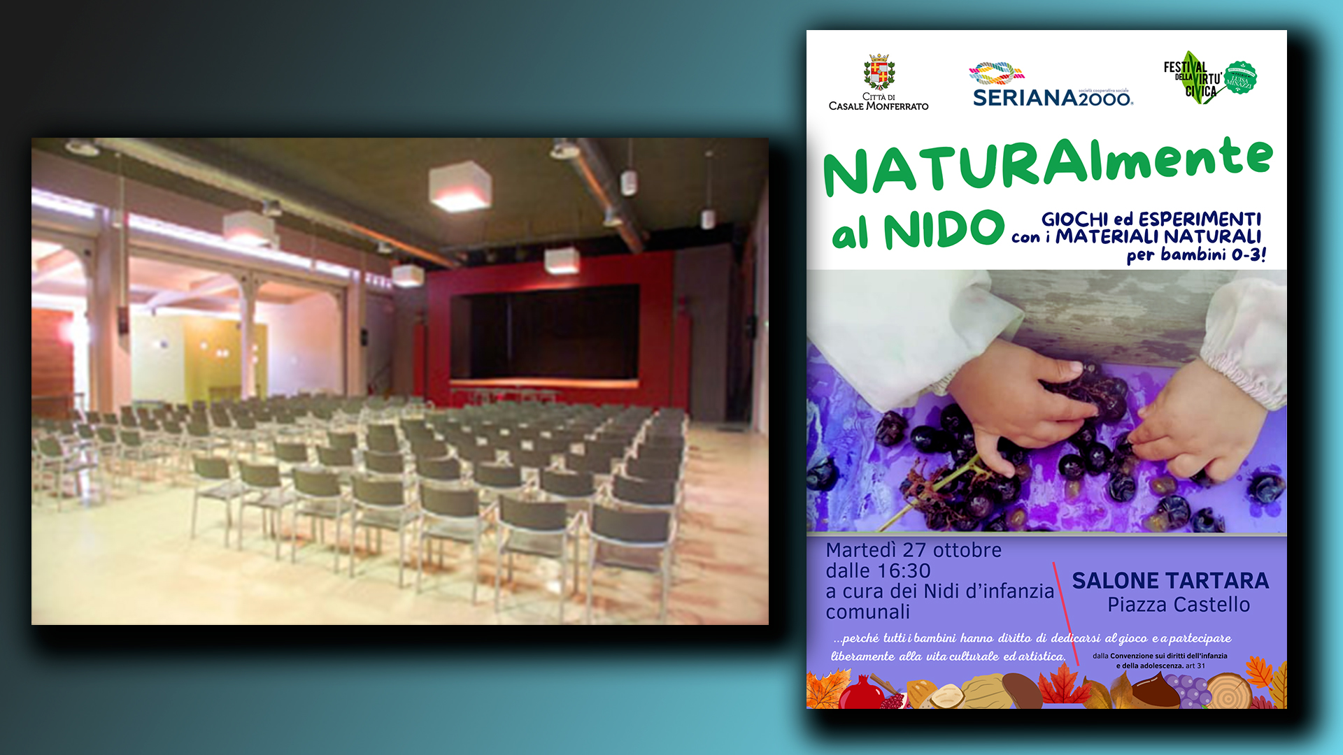 Casale Monferrato, 27 ottobre: “NATURALmente al NIDO”